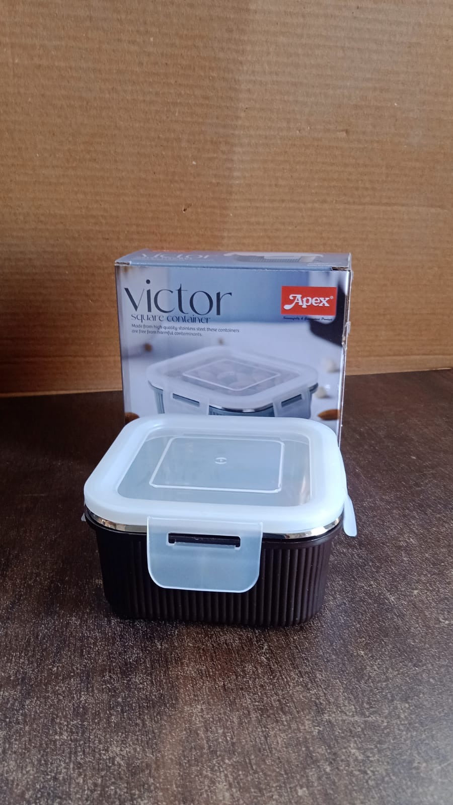 Apex Victor Square Food Storage Container (400 ML / 1 Pc) Apex Victor Square Food Storage Container (400 ML / 1 Pc)